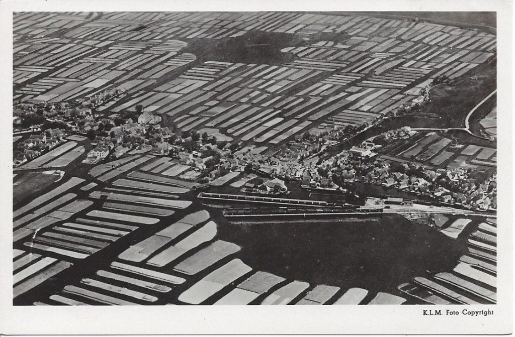 Broek op Langedijk (N.H.) Panorama, KLM Foto, 1948, Ophalen of Verzenden, 1940 tot 1960, Ongelopen, Noord-Holland