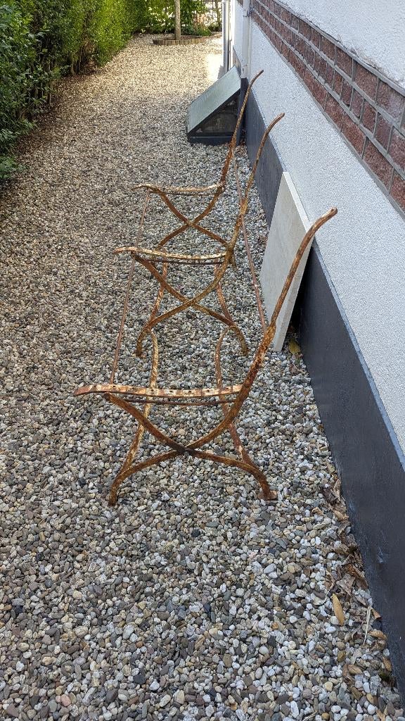 Tuinbank klassiek, Tuin en Terras, Ophalen, Gebruikt, Metaal