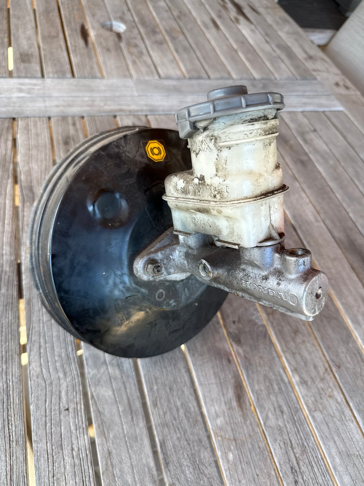 Honda Civic EK rembekrachtiger en hoofdremcilinder Nissin, Ophalen of Verzenden, Gebruikt, Honda