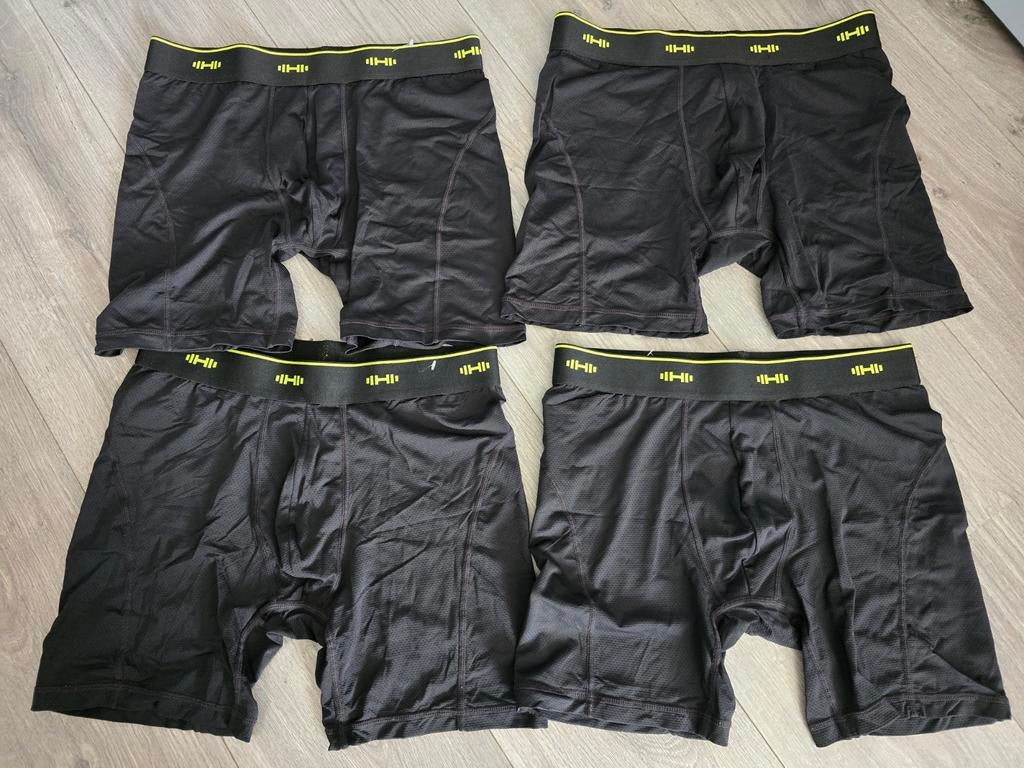 4x zwart boxershort de sport Hema, maat M, Nieuw (OP8), Kleding | Heren, Ophalen of Verzenden, Zwart, Boxer