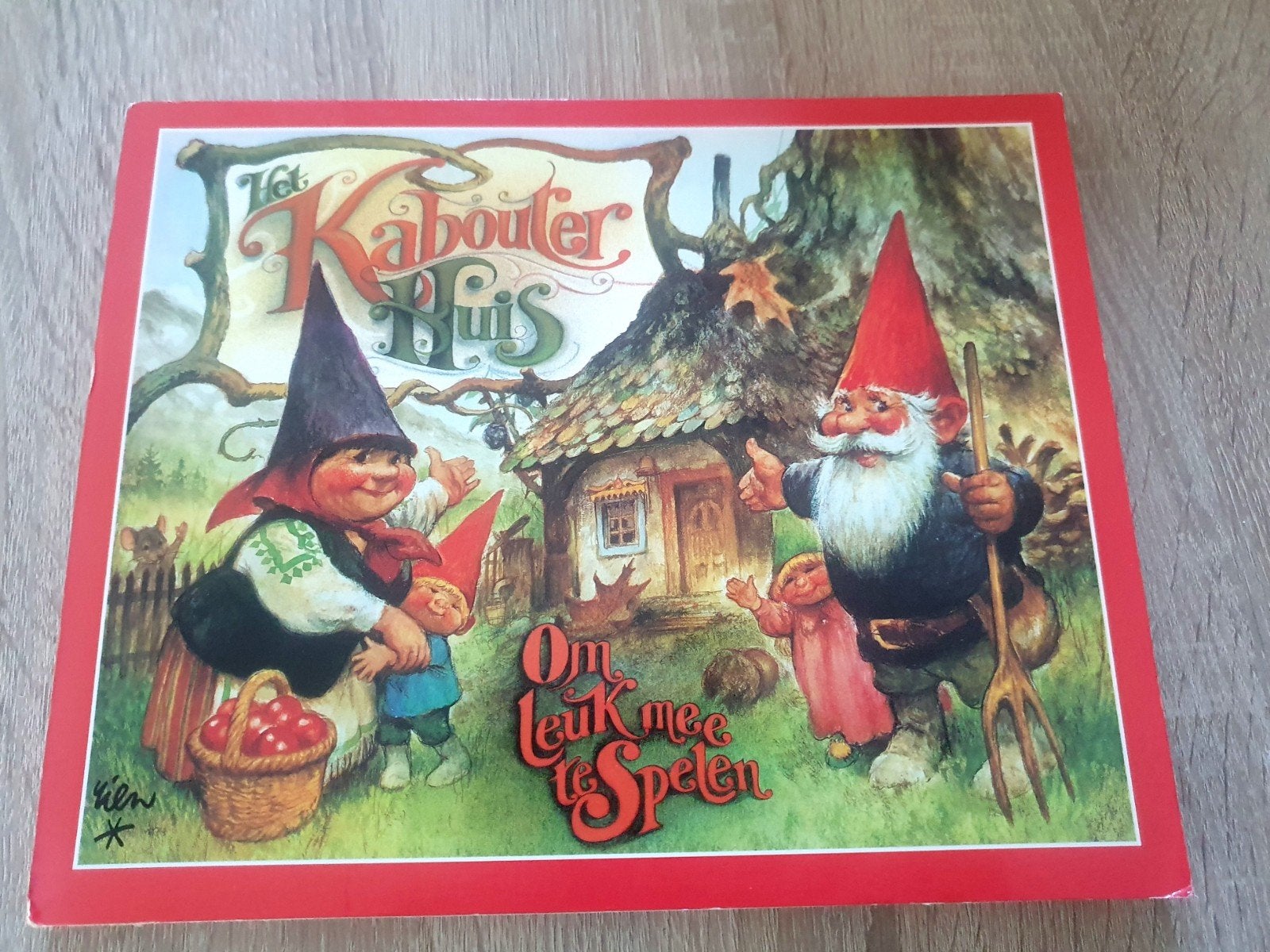 Zeldzaam Vintage R. Poortvliet Kabouterhuis Uitklapboek, Gelezen, 5 of 6 jaar, Uitklapboek, Rien Poortvliet