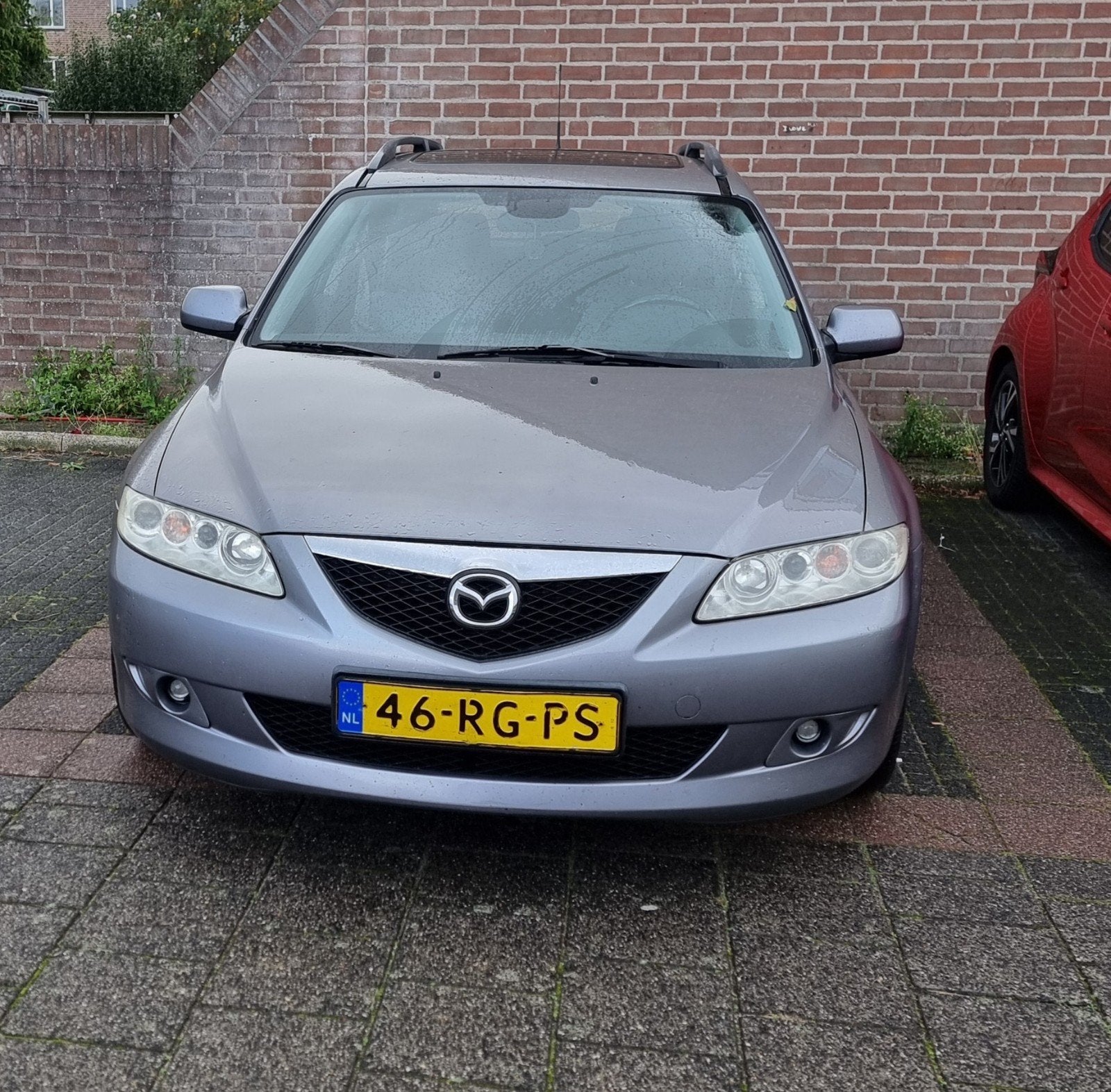 Mazda 6 1.8 - Sportbreak Exclusive (leer) Grijs, Voorwielaandrijving, 4 cilinders, Origineel Nederlands, Stationwagon