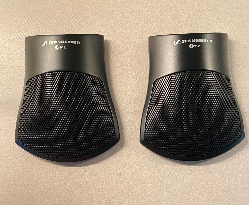 Sennheiser E 912 condensator grensvlakmicrofoons (2 stuks), Muziek en Instrumenten, Ophalen, Zo goed als nieuw, Instrumentmicrofoon