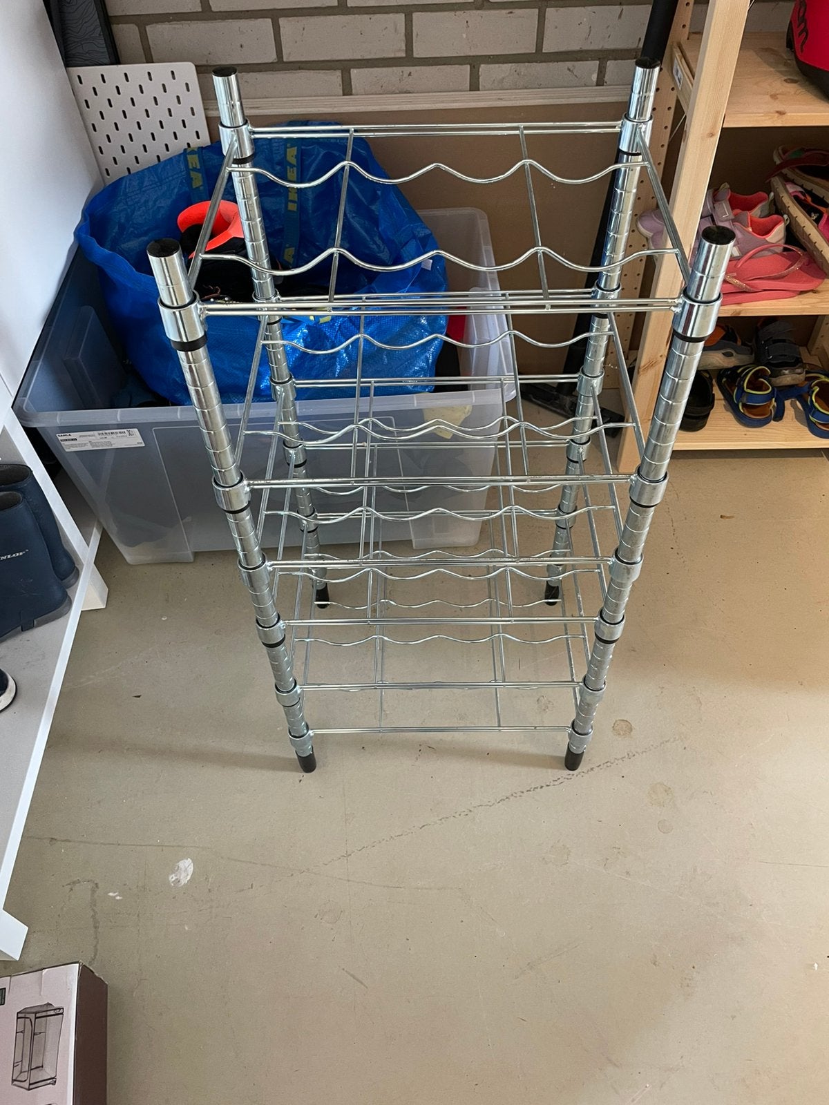 Wijnrek, Huis en Inrichting, Woonaccessoires | Wijnrekken, Ophalen, Zo goed als nieuw, Metaal, 5 tot 15 flessen