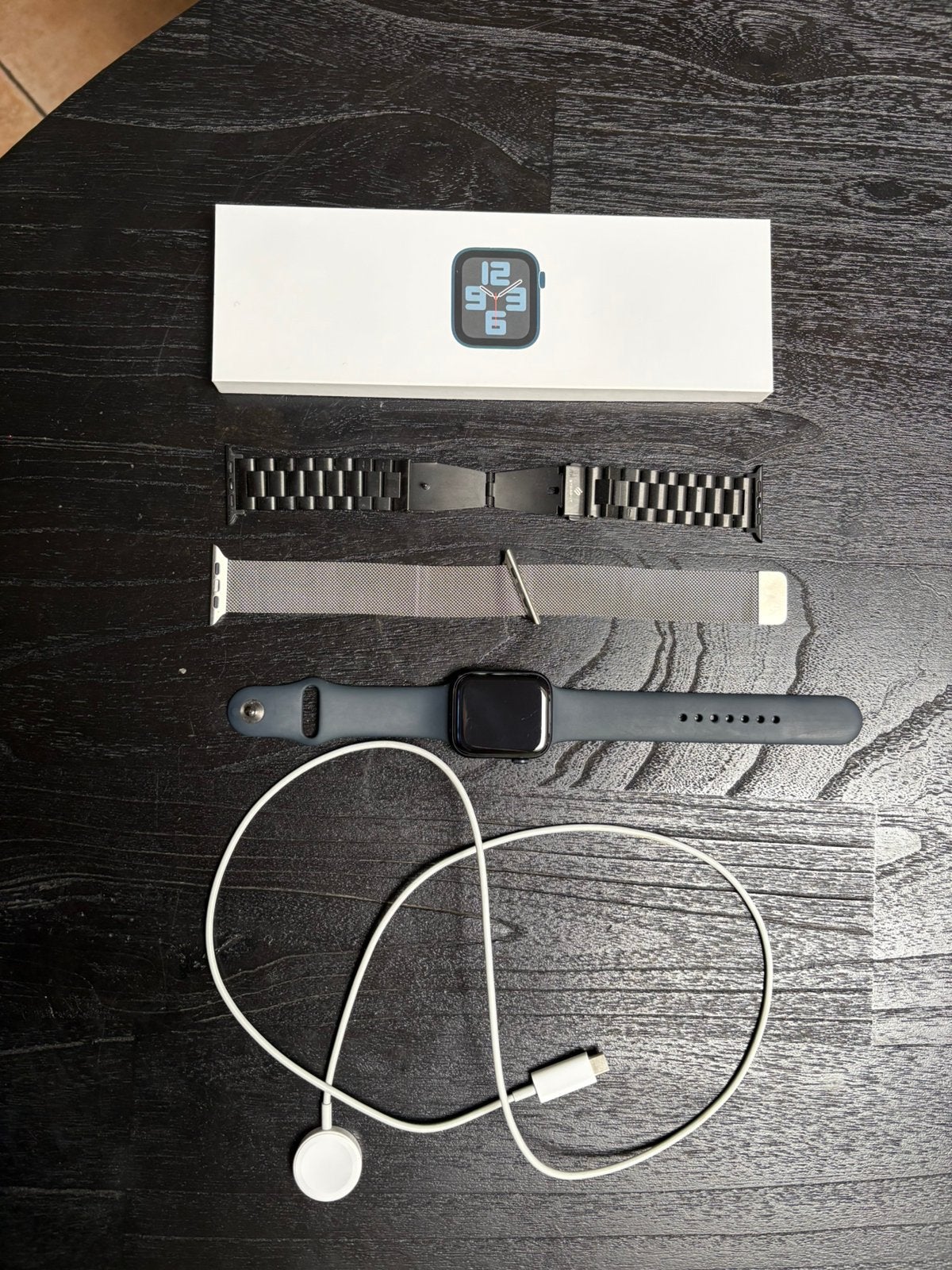 Apple watch SE 2e generatie 44mm, Sieraden, Tassen en Uiterlijk, Smartwatches, Zwart, IOS, Ophalen of Verzenden, Zo goed als nieuw