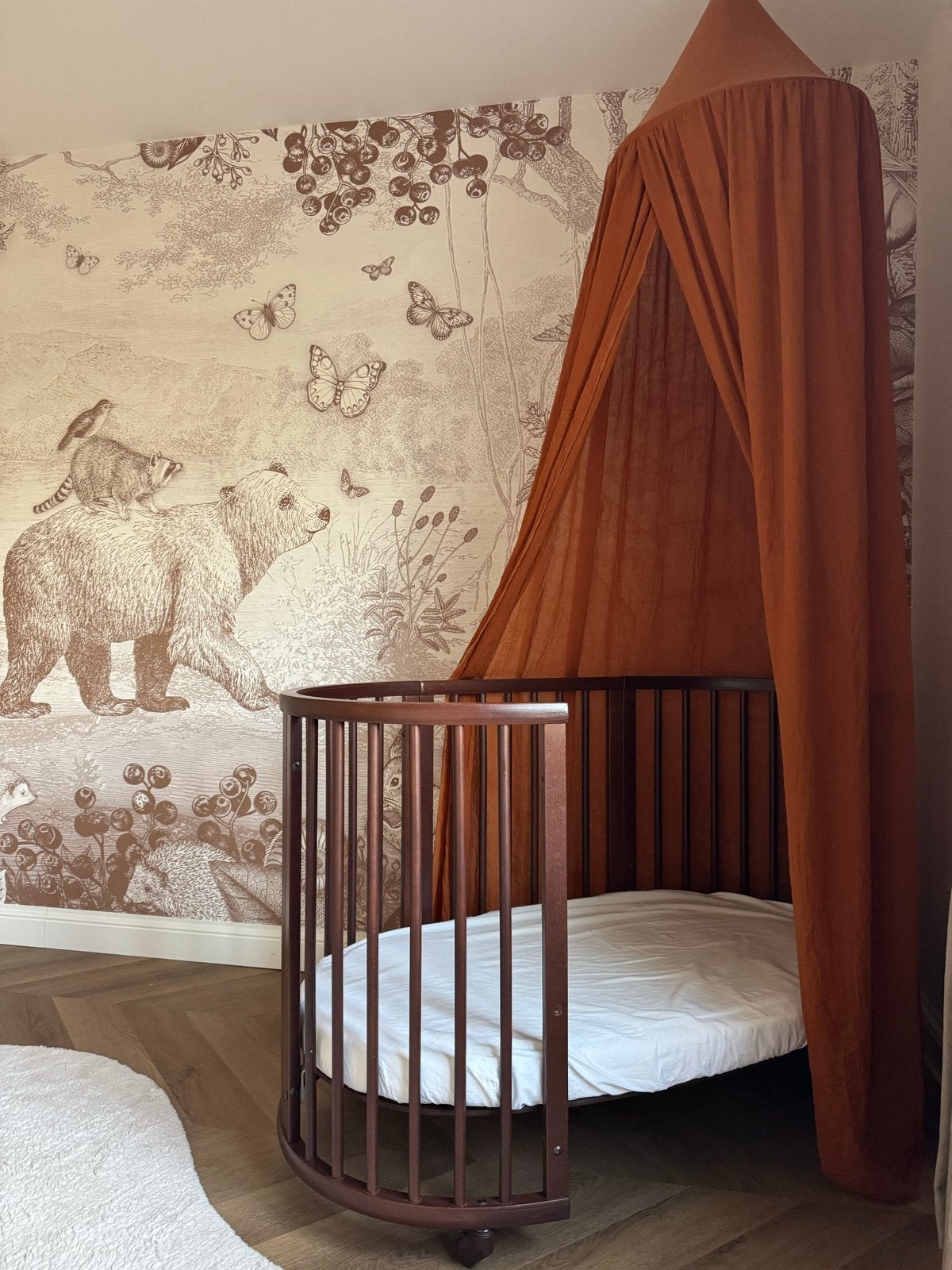 Stokke Sleepi Ledikant Walnoot Kleur, Ophalen, Zo goed als nieuw, Ledikant
