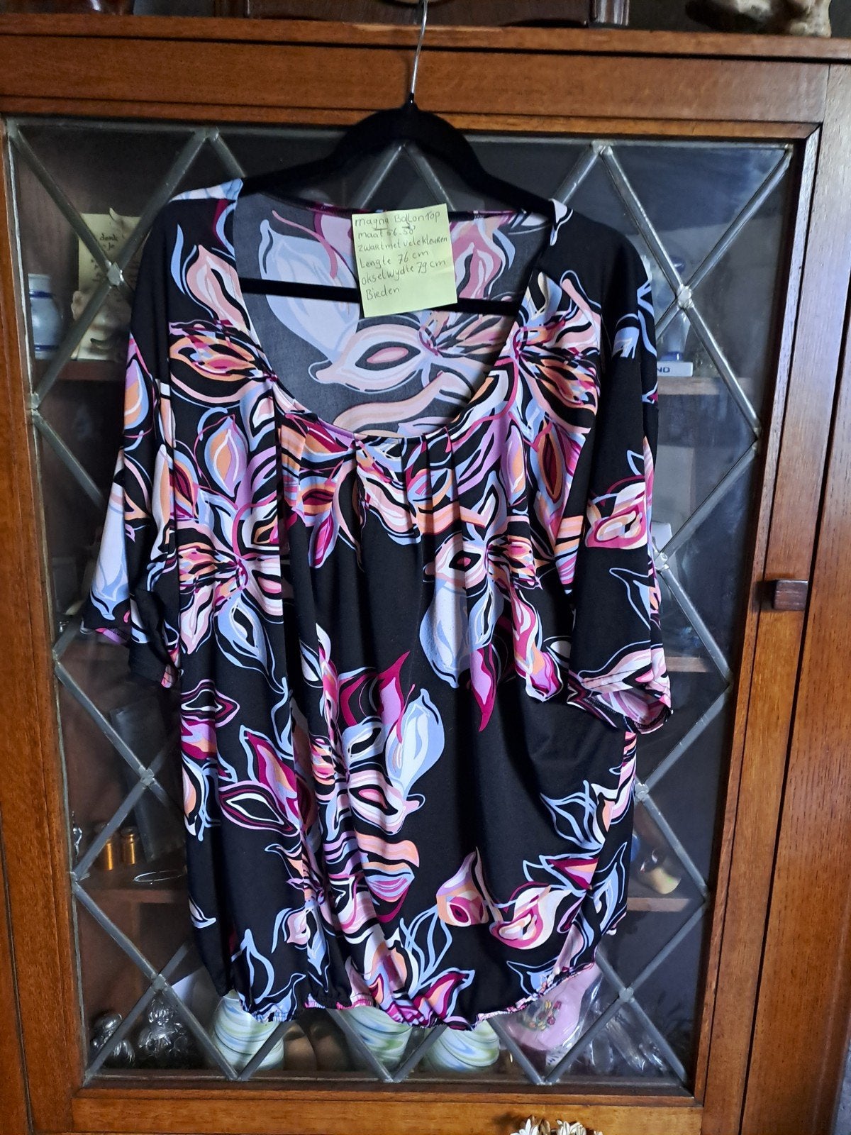 Magna Ballon Top Zwart met Veel Kleuren Maat 56-58, Magna, Ophalen of Verzenden, Gedragen