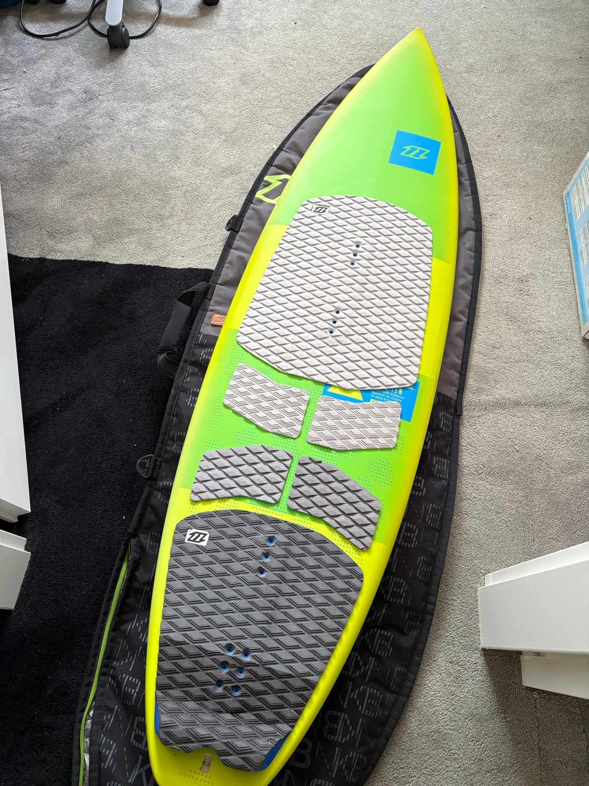 North Wam 2014 surfboard met draagtas. 5’8”, Ophalen, Gebruikt, Shortboard, Met vinnen