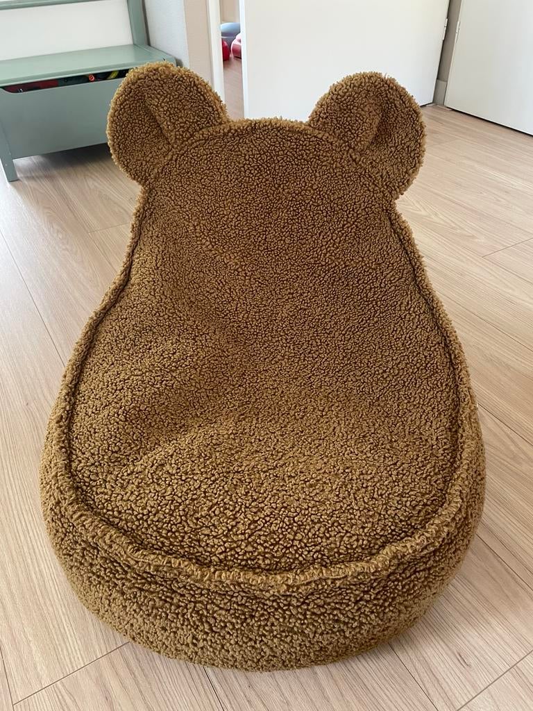 WigiWama  Maple Bear( okergeel/bruin)  Beanbag/beer zitzak, Huis en Inrichting, Zitzakken, Ophalen, Gebruikt