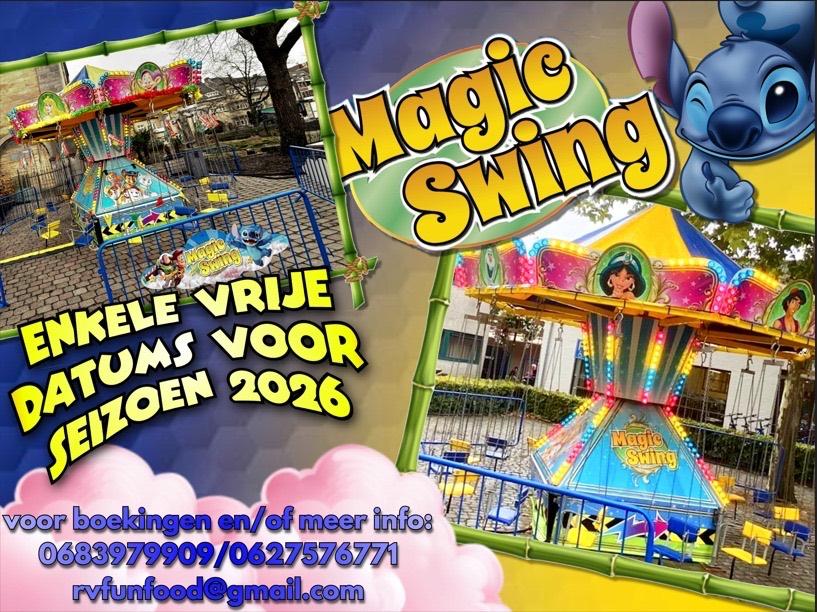 Zweefmolen te huur, (bedrijfs)feesten, kermissen, braderieën, Hobby en Vrije tijd, Ophalen, Nieuw, Overige