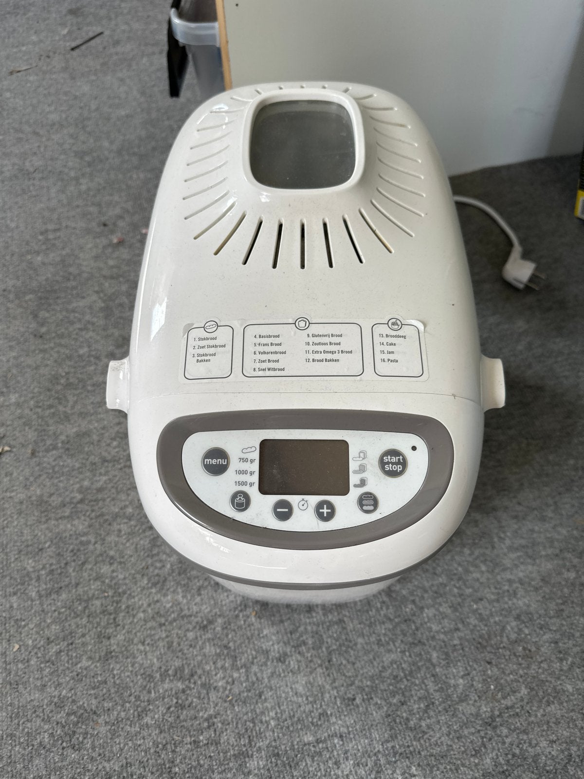 Moulinex Home Bread Baguette Broodbakmachine OW610110, Witgoed en Apparatuur, Met timer, Gebruikt, Ophalen of Verzenden, 1200 tot 1600 gram deeg