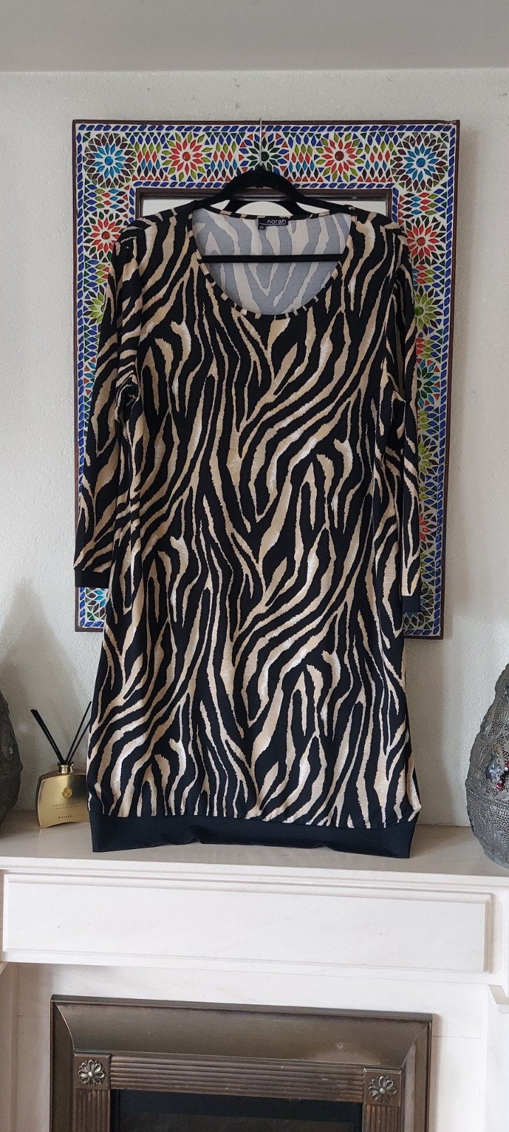 Norah prachtige travel stretch jurk maat 44 zgan, Zwart, Maat 42/44 (L), Ophalen of Verzenden, Zo goed als nieuw