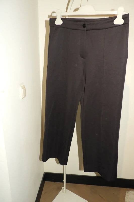 Marccain zwarte broek super zachte stretch stof wijde pijpN3, Maat 38/40 (M), Verzenden, Zwart, Zo goed als nieuw