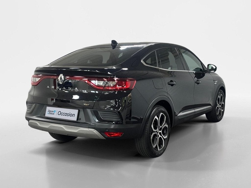 Renault Arkana 1.6 E-Tech hybrid 145 techno AUTOMAAT NAVI AI, Auto's, Renault, Gebruikt, Euro 6, Leder en Stof, Zwart