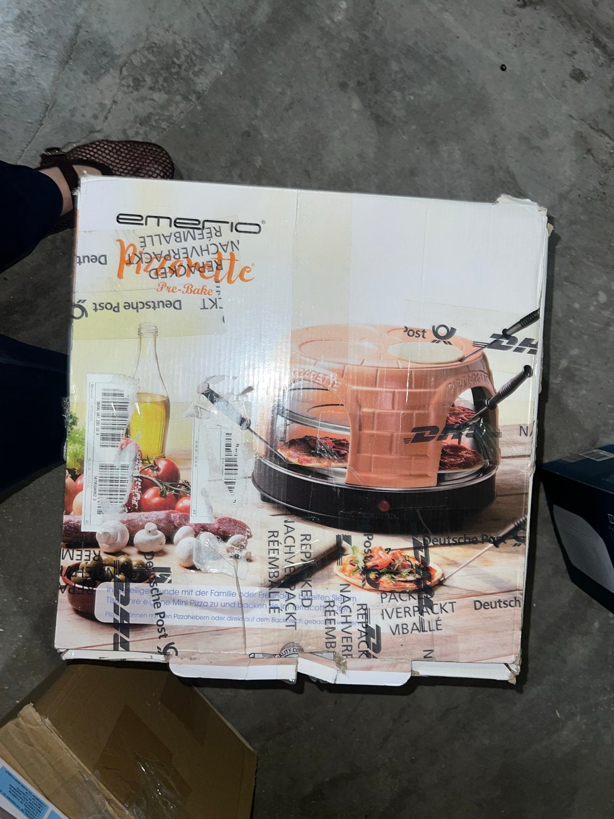 Emerio Pizzarette Pre-Bake Showroommodel, Minder dan 45 cm, Overige merken, Verzenden, Pizzaoven