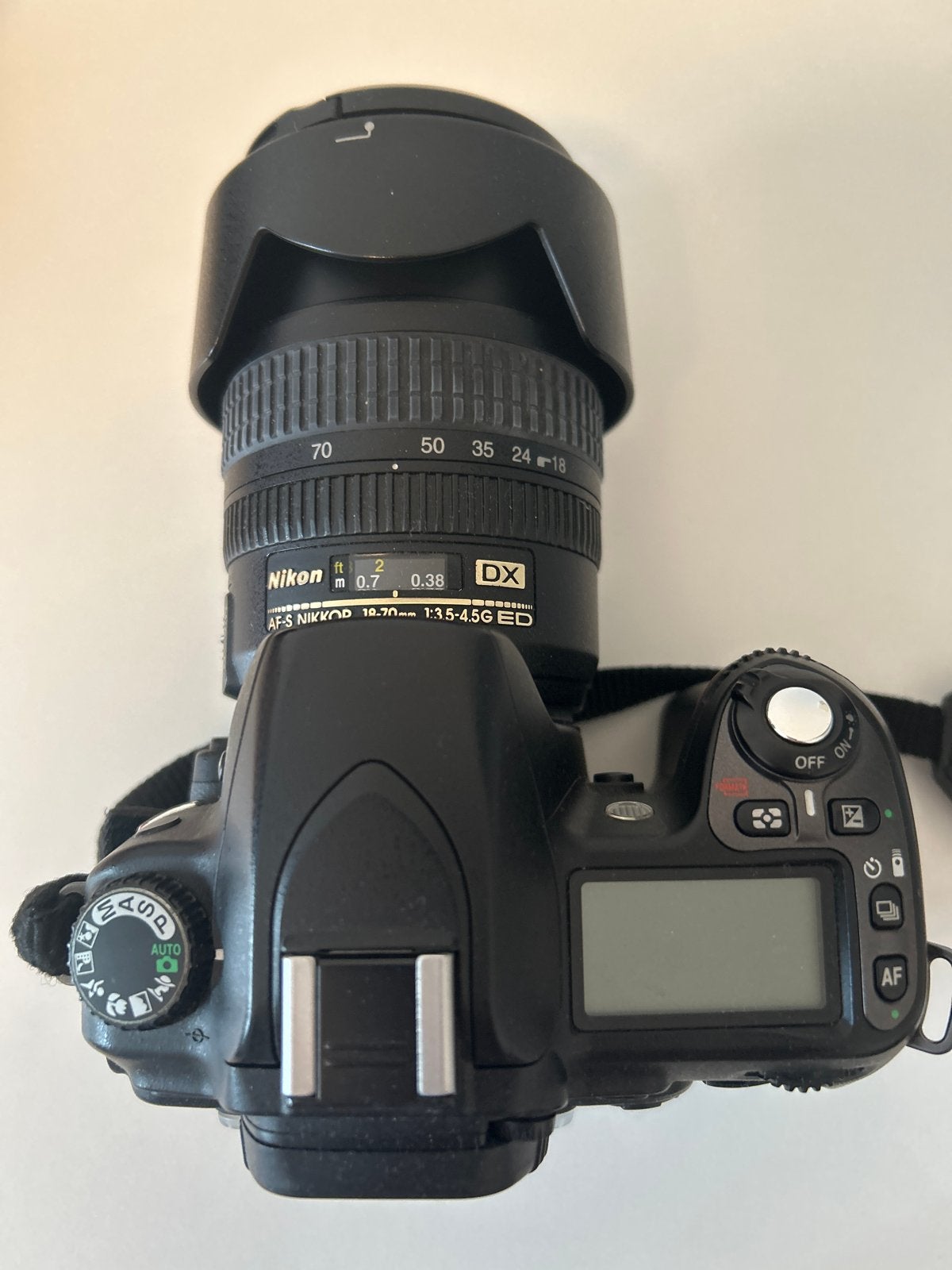 Nikon D80 Spiegelreflexcamera met AF-S Nikkor 18-70mm lens, Ingebouwde flitser, Gebruikt, Spiegelreflex, Ophalen of Verzenden