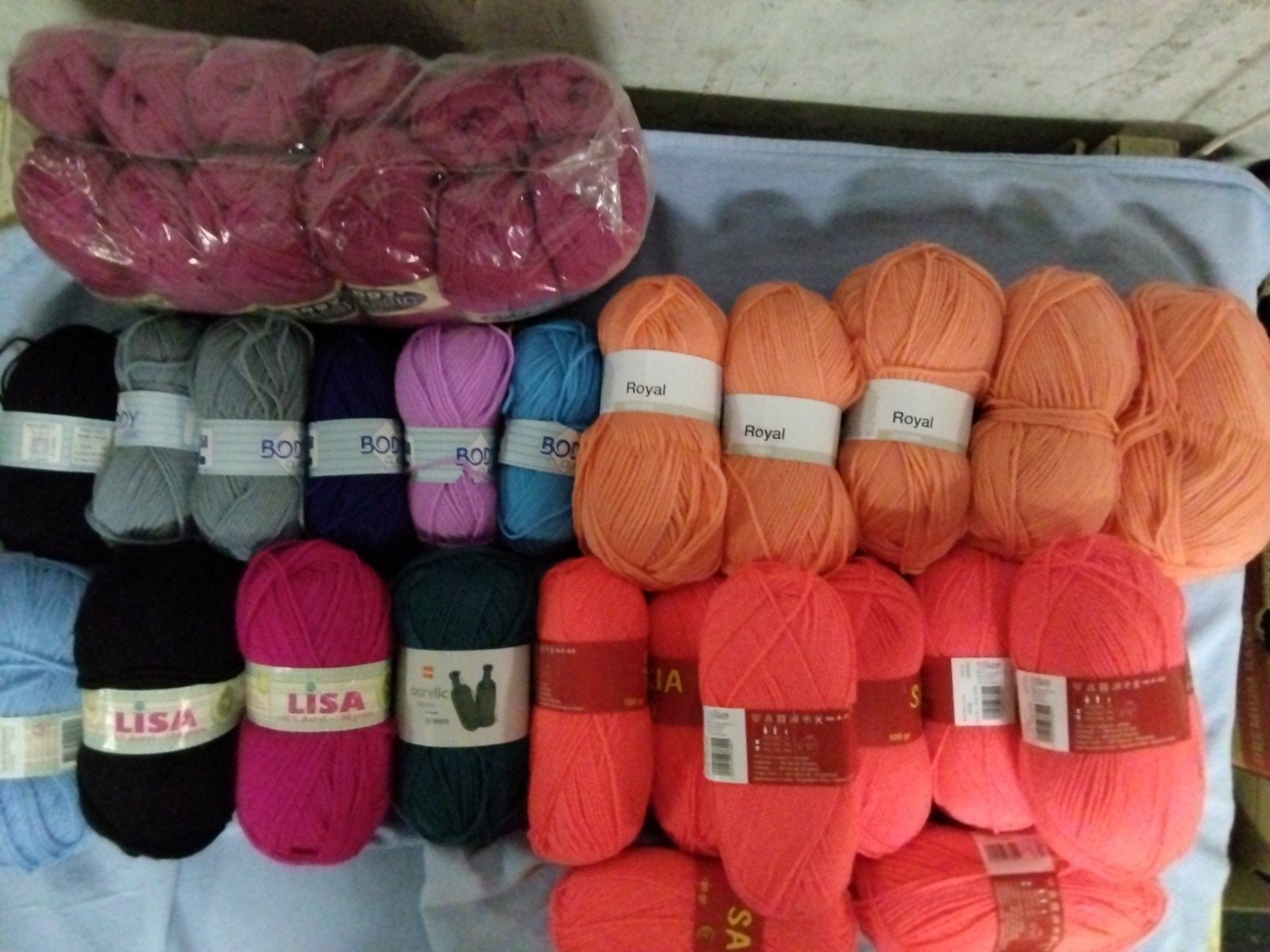 Groot pakket wol: Lisa, Royal, Saskia, Hema, Body Classic, Hobby en Vrije tijd, Breien en Haken, Verzenden, Nieuw, Breien of Haken