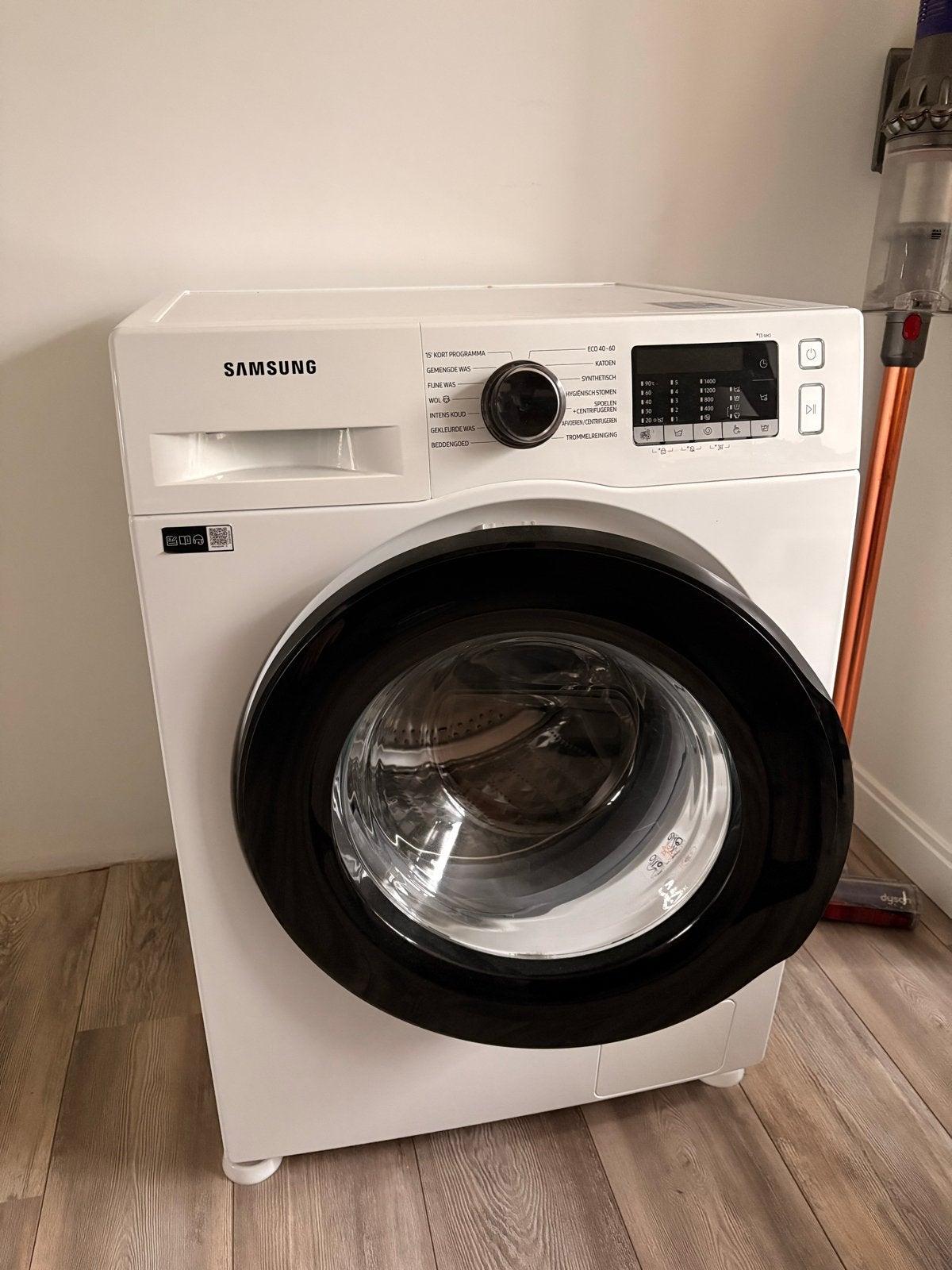 Samsung WW90TA049AE/EN Wasmachine - 9kg inhoud, 8 tot 10 kg, Ophalen, Zo goed als nieuw, Voorlader