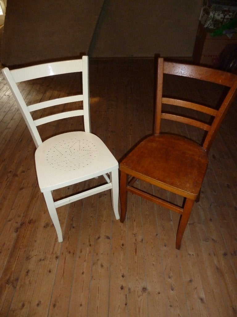 2 Houten keukenstoelen, Ophalen
