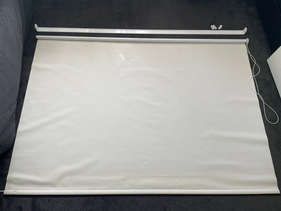 Verduisterend Rolgordijn Beige, Ophalen, Gebruikt, 126 cm, Verduisterend