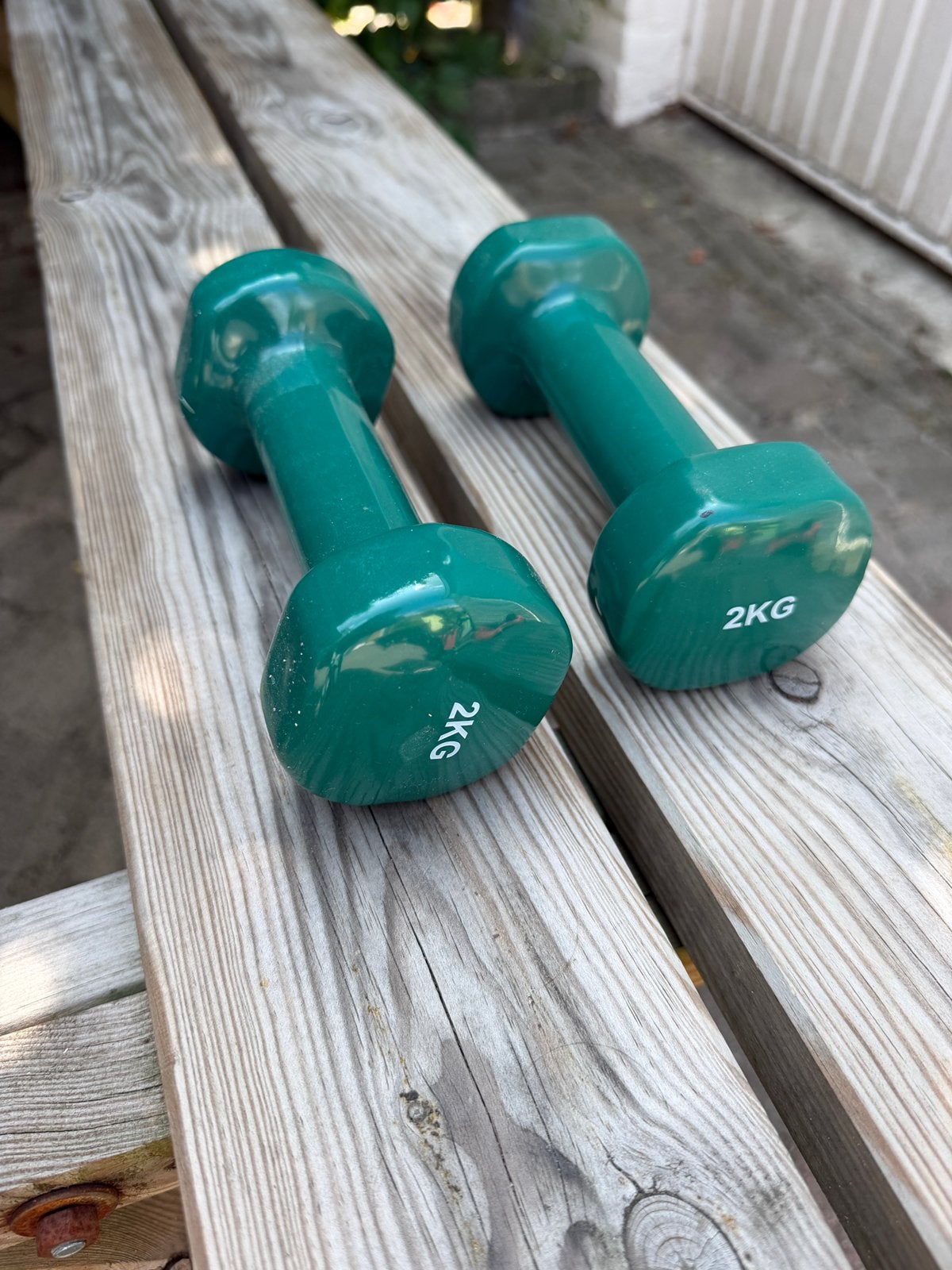 2 dumbbells a 2kg per stuk, Sport en Fitness, Fitnessmaterialen, Ophalen, Nieuw, Dumbbell