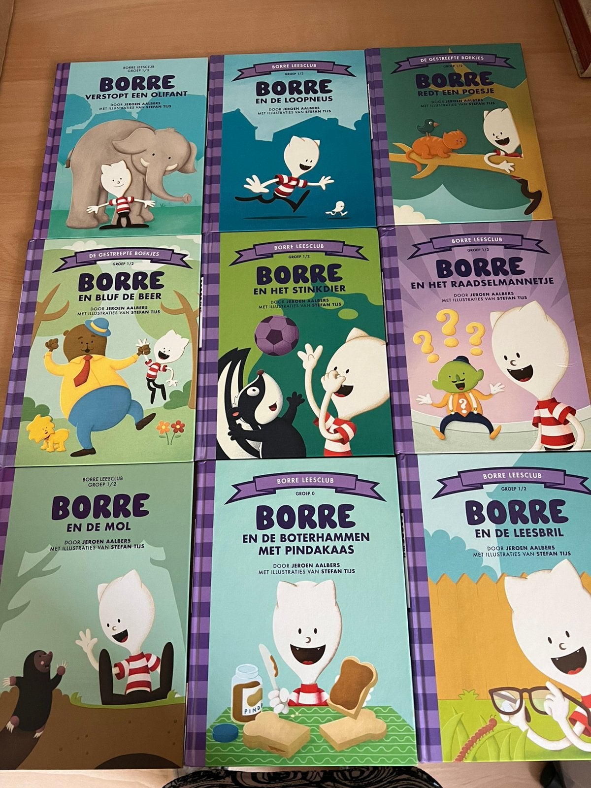 9 verschillende boekjes van de serie van Borre, Ophalen of Verzenden, Zo goed als nieuw, Fictie algemeen