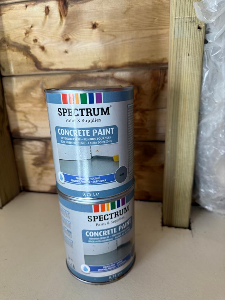 Spectrum Betonverf Grijs 0,75L - Nieuw, Doe-het-zelf en Verbouw, Verf, Beits en Lak, Ophalen, Nieuw, Verf, Grijs