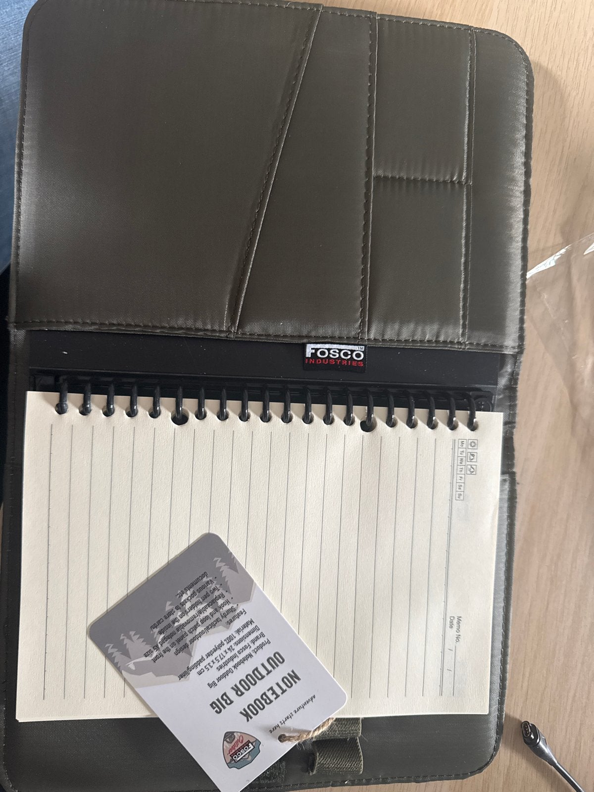 Fosco notitieboek groen velcro, Ophalen, Nieuw