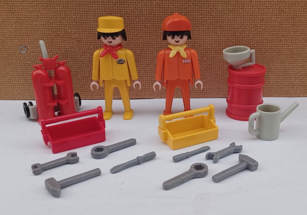 playmobil vintage monteurs, Ophalen of Verzenden, Gebruikt, Complete set