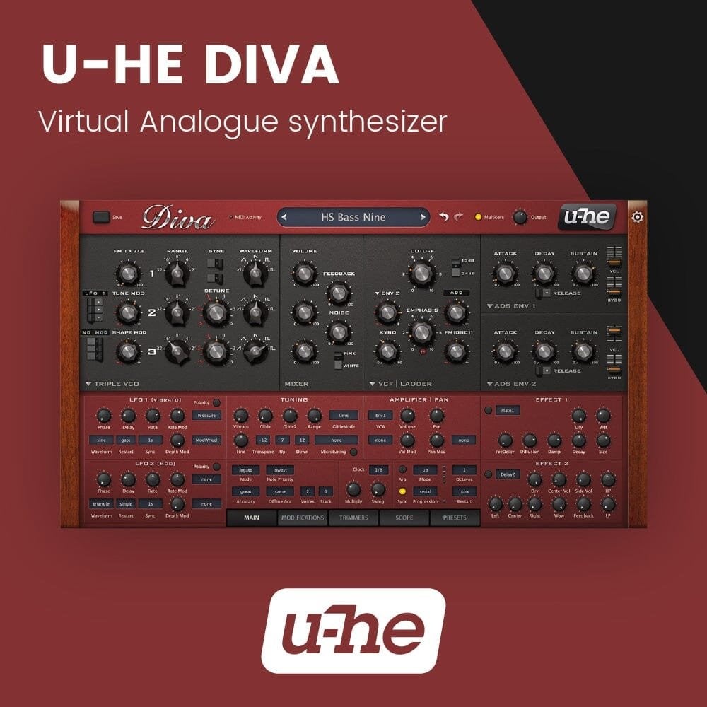 u-he Diva, Computers en Software, Audio-software, Verzenden, Nieuw, Windows
