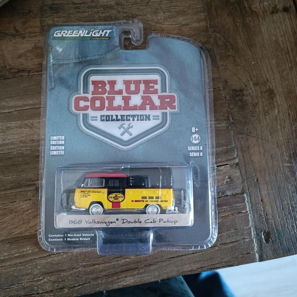 Greenlight V-Dub 1968 Volkswagen double cab pick-up penzoil, Ophalen of Verzenden, Nieuw, Auto