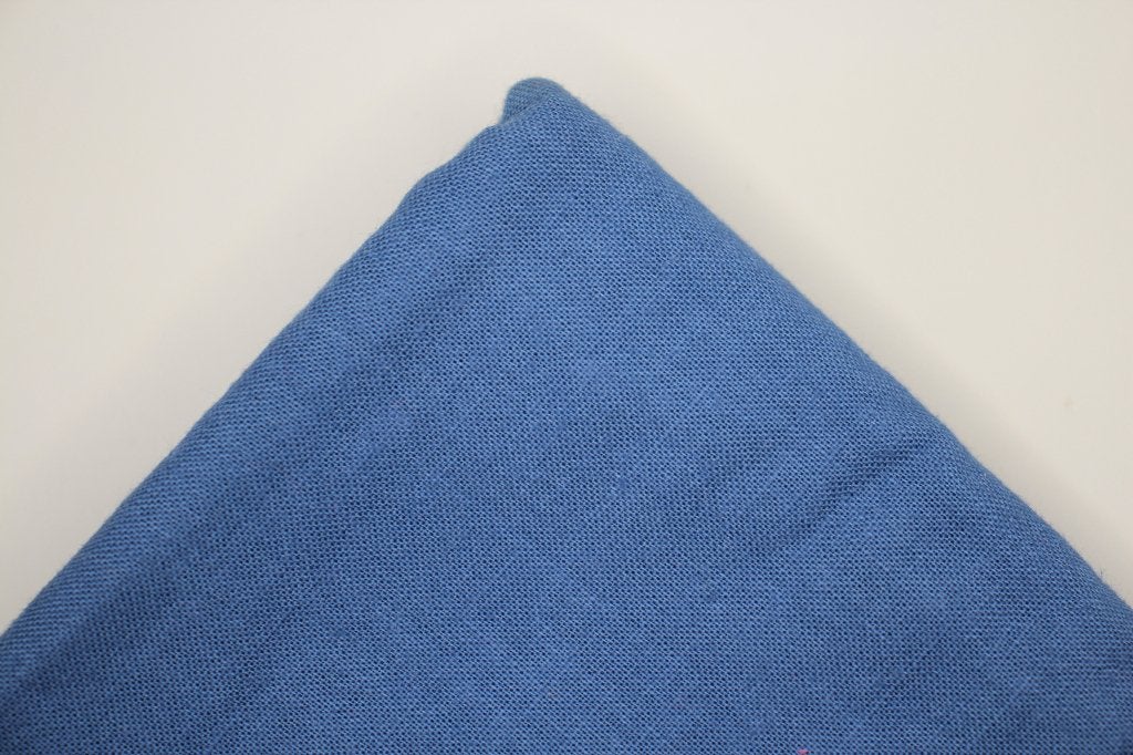 Coupon 100% katoen stof - oud blauw gekleurd #4748, Blauw, Nieuw, Ophalen of Verzenden, 30 tot 120 cm