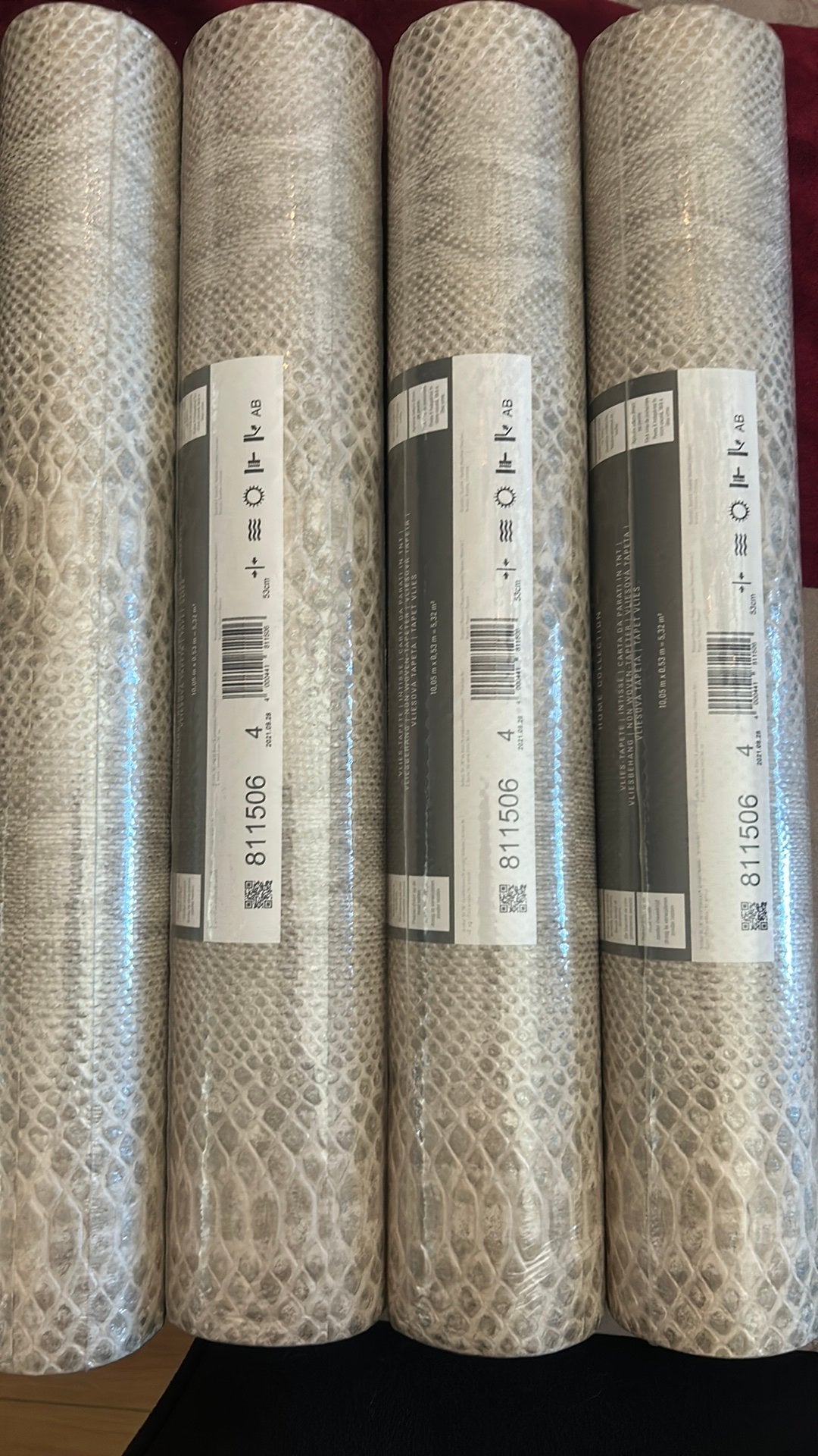 Vlies Behang schubben dieren look, Ophalen of Verzenden