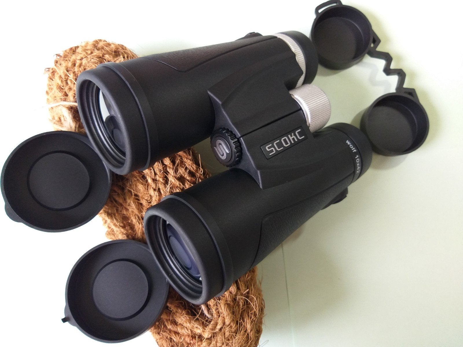 Scokc Wolf 10x42 HD/FMC/N2filled/Fog-Waterproof/NIEUW!, Dakkant (recht), Nieuw, Ophalen of Verzenden, 8 tot 12x