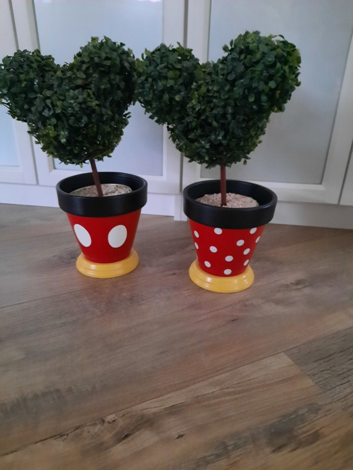 Disney bloempotten, Ophalen of Verzenden, Mickey Mouse, Zo goed als nieuw, Beeldje of Figuurtje