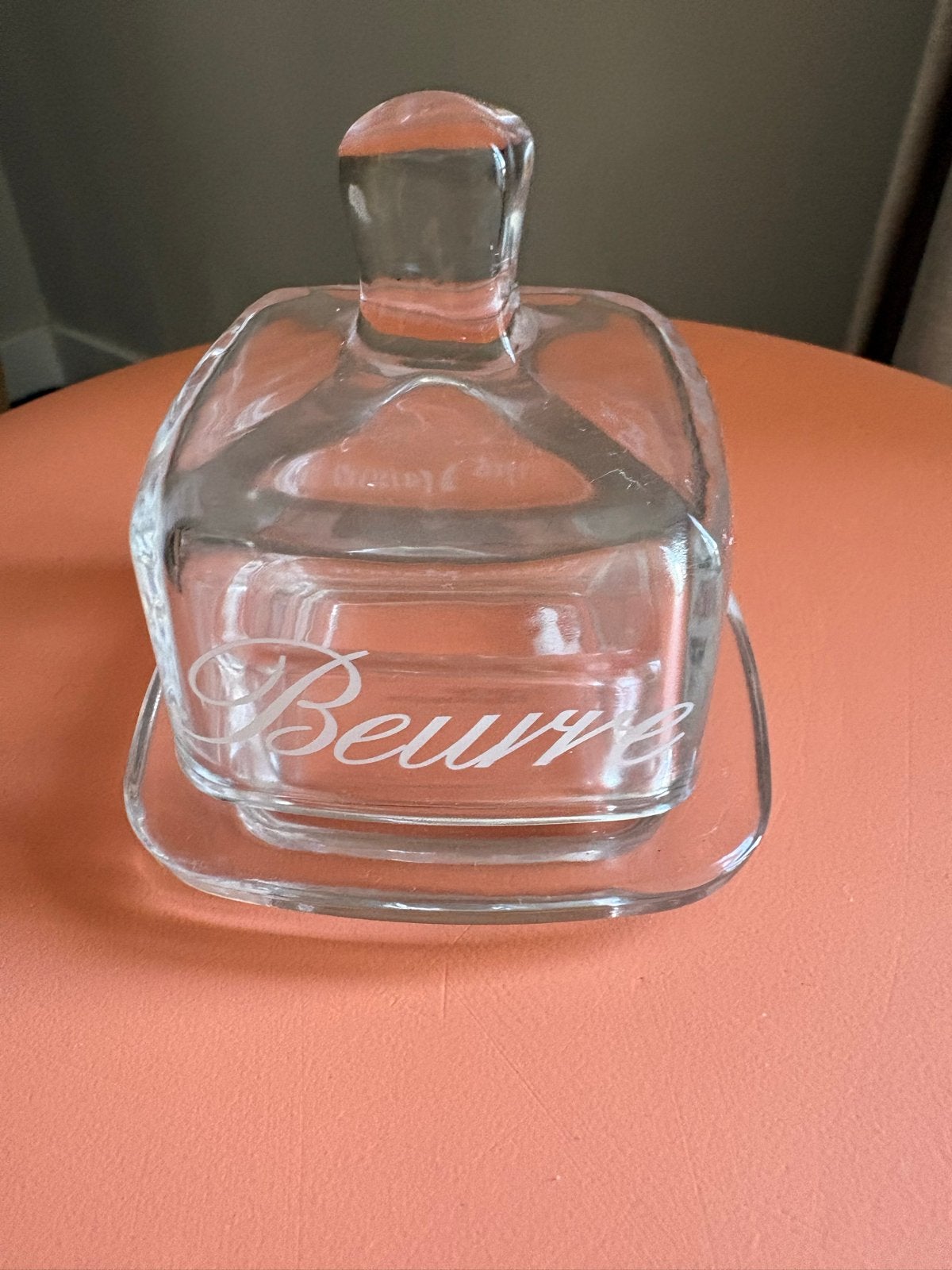 Glazen botervloot met deksel - 'Beurre' van Riviera Maison, Klassiek, Overige typen, Ophalen of Verzenden, Glas