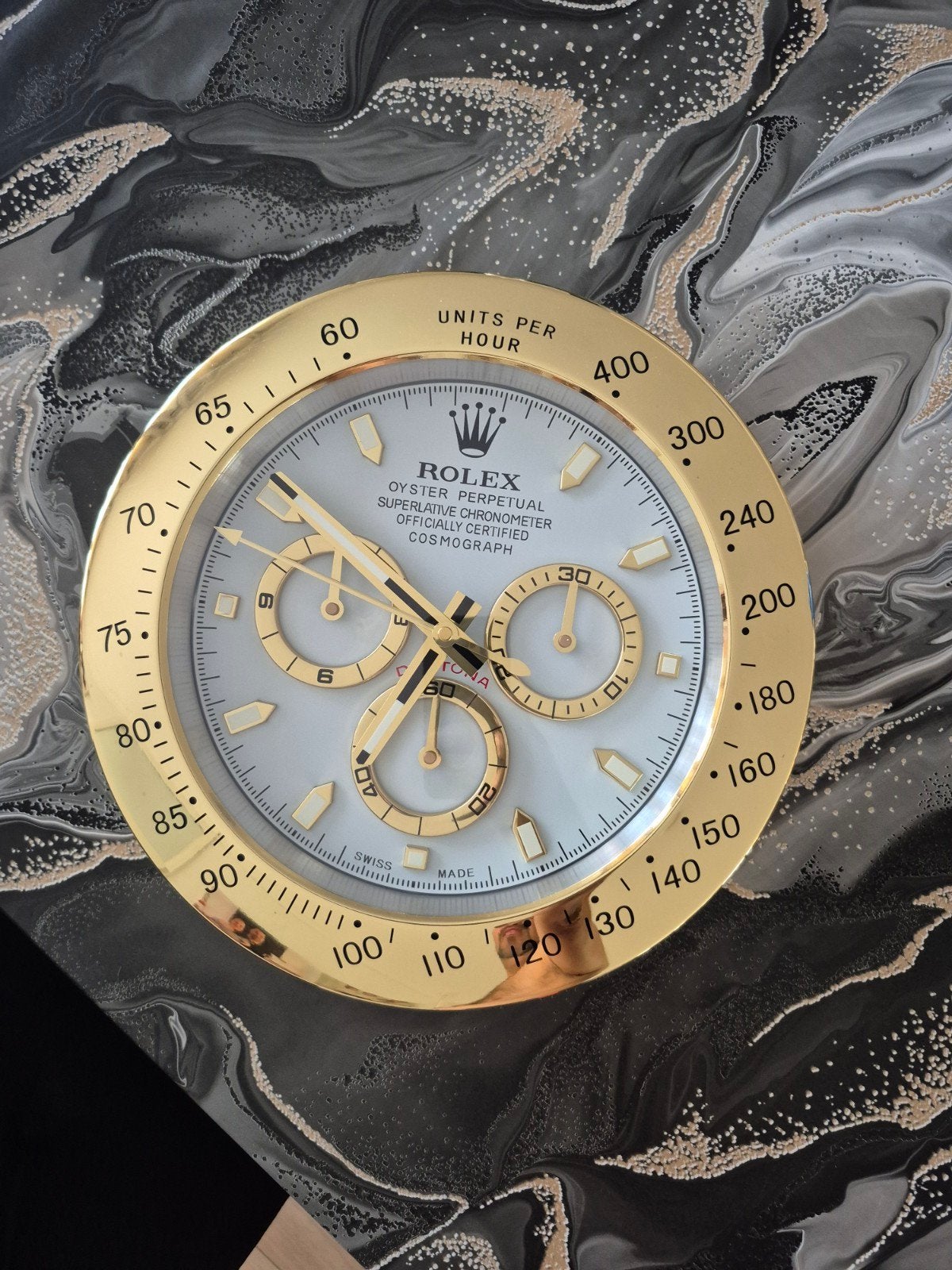 wandklok rolex goud, Sieraden, Tassen en Uiterlijk, Horloges | Dames, Rolex, Ophalen of Verzenden, Zo goed als nieuw, Goud