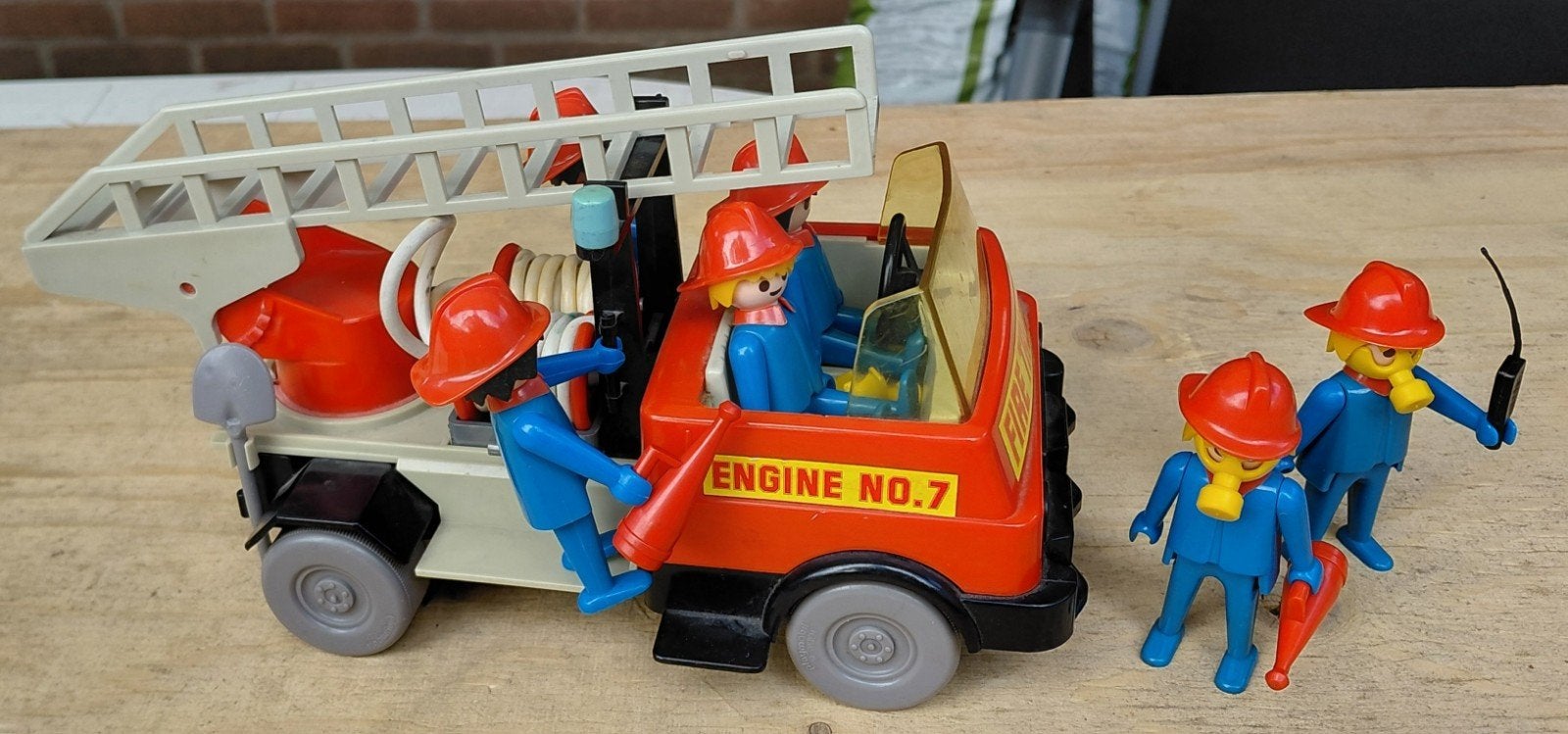 vintage playmobil brandweer, Ophalen, Gebruikt
