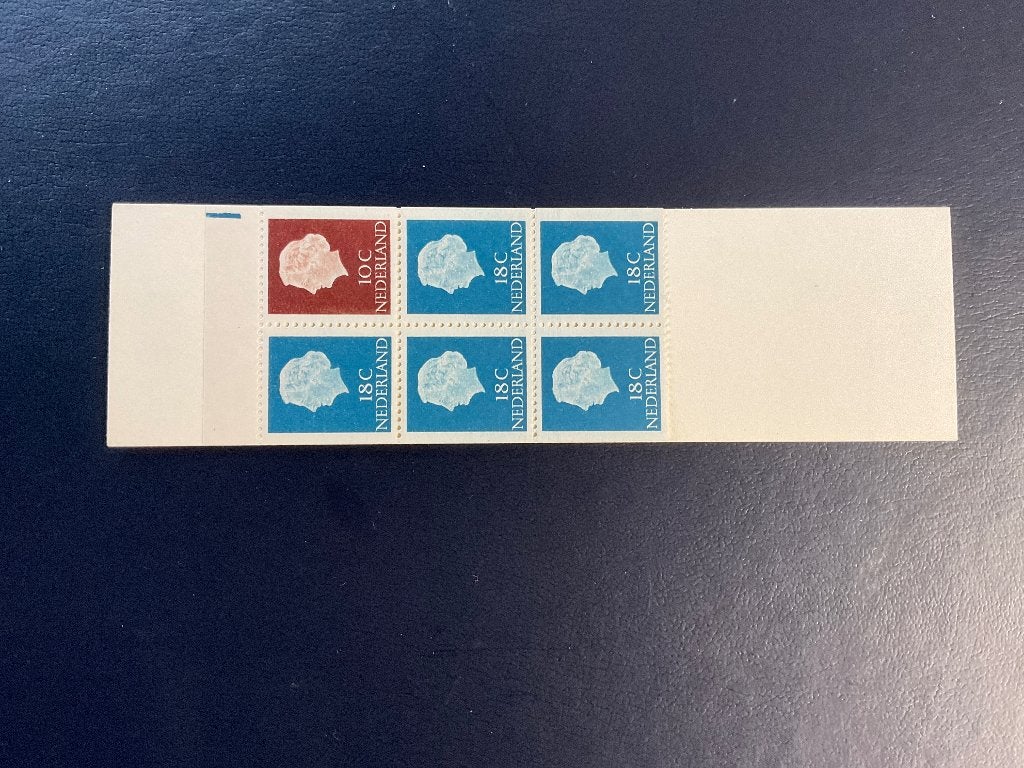 postzegelboekje PB3yW met registerstreep en telblok, Ophalen of Verzenden, Na 1940, Postfris