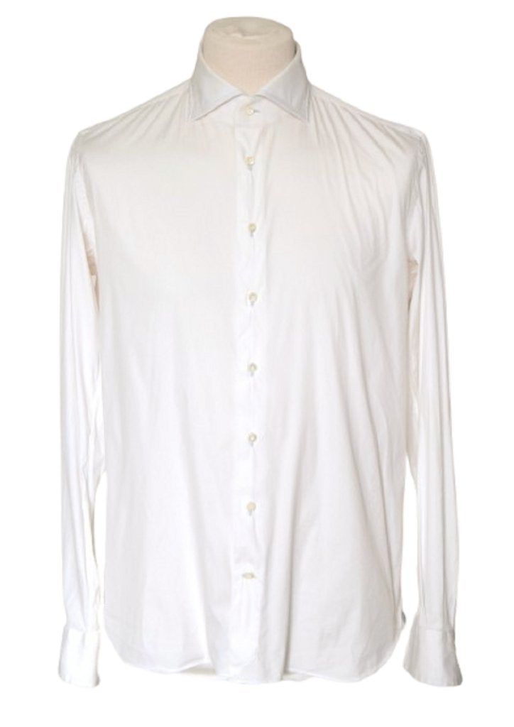 Emanuele Maffeis overhemd, shirt, off-white, Mt. 41 / L, Kleding | Heren, Verzenden, Wit, Zo goed als nieuw, Halswijdte 41/42 (L)