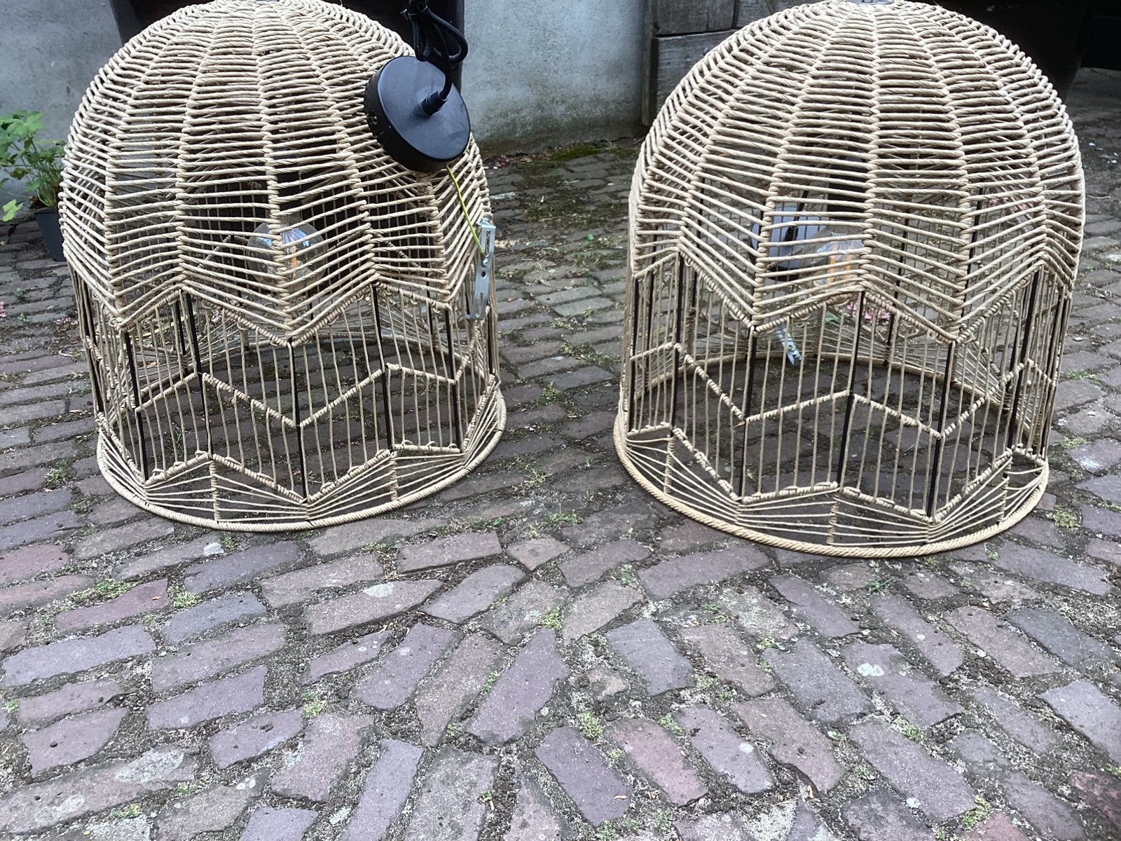 Lampen, Tuin en Terras, Tuinstoelen, Ophalen, Zo goed als nieuw, Rotan