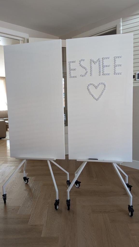 Verrijdbaar whiteboard / scheidingswand IKEA ELLOVEN – set o, Ophalen, Gebruikt