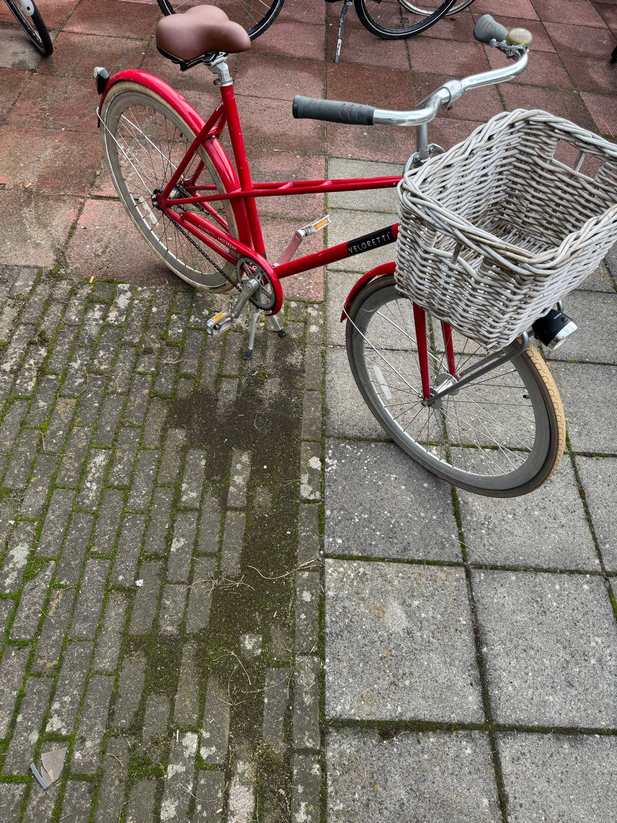 Mooie rode Veloretti damesfiets met mand, Fietsen en Brommers, Velgrem, Ophalen, Overige merken, 53 tot 56 cm