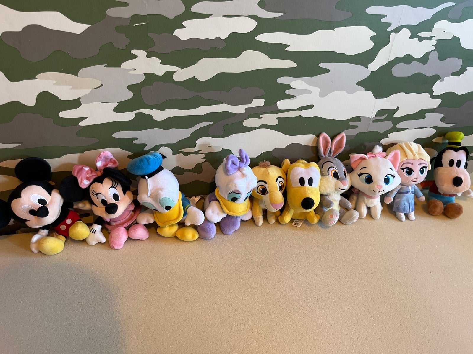 Grote collectie Disney knuffels - Mickey, Minnie, Donald en, Ophalen, Disney, Zwart, Hond