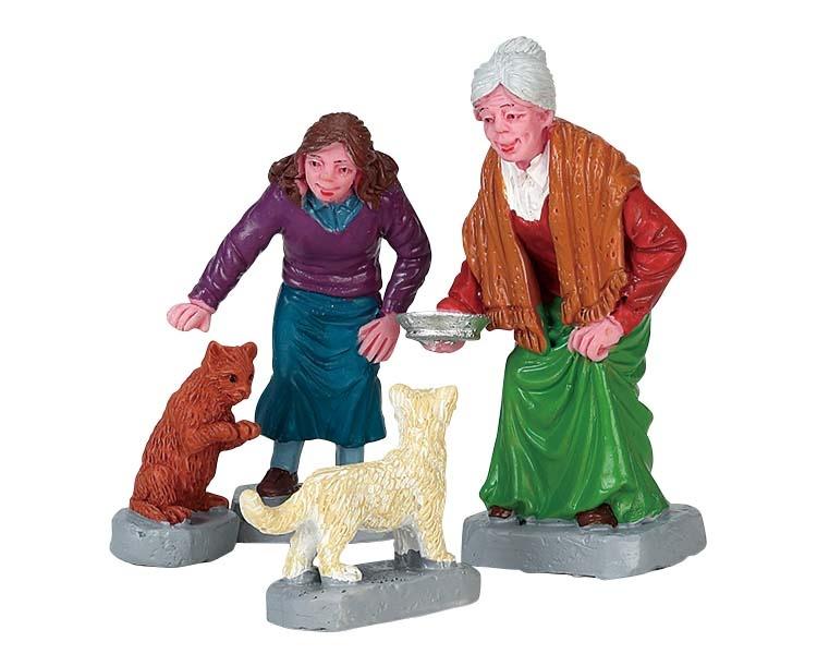 Lemax 72497 Cream For Kitty, Set Of 4 2017, Diversen, Ophalen of Verzenden, Zo goed als nieuw