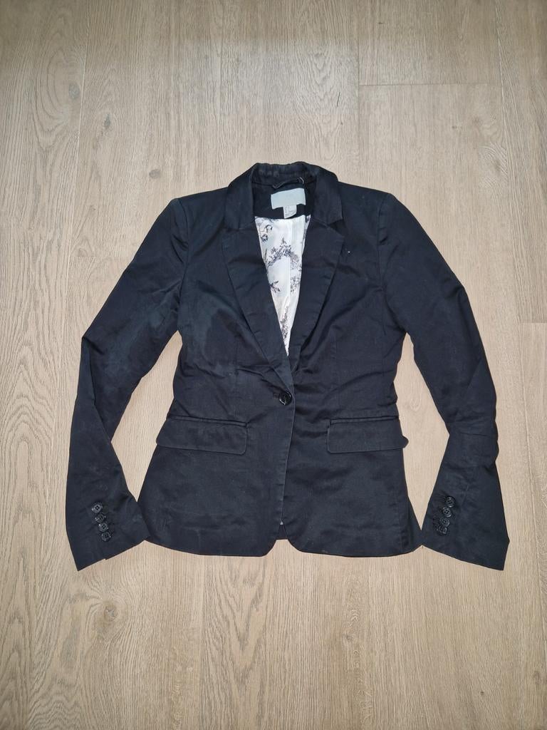 Colbert maat 34, Zwart, Ophalen of Verzenden, Zo goed als nieuw, Jasje
