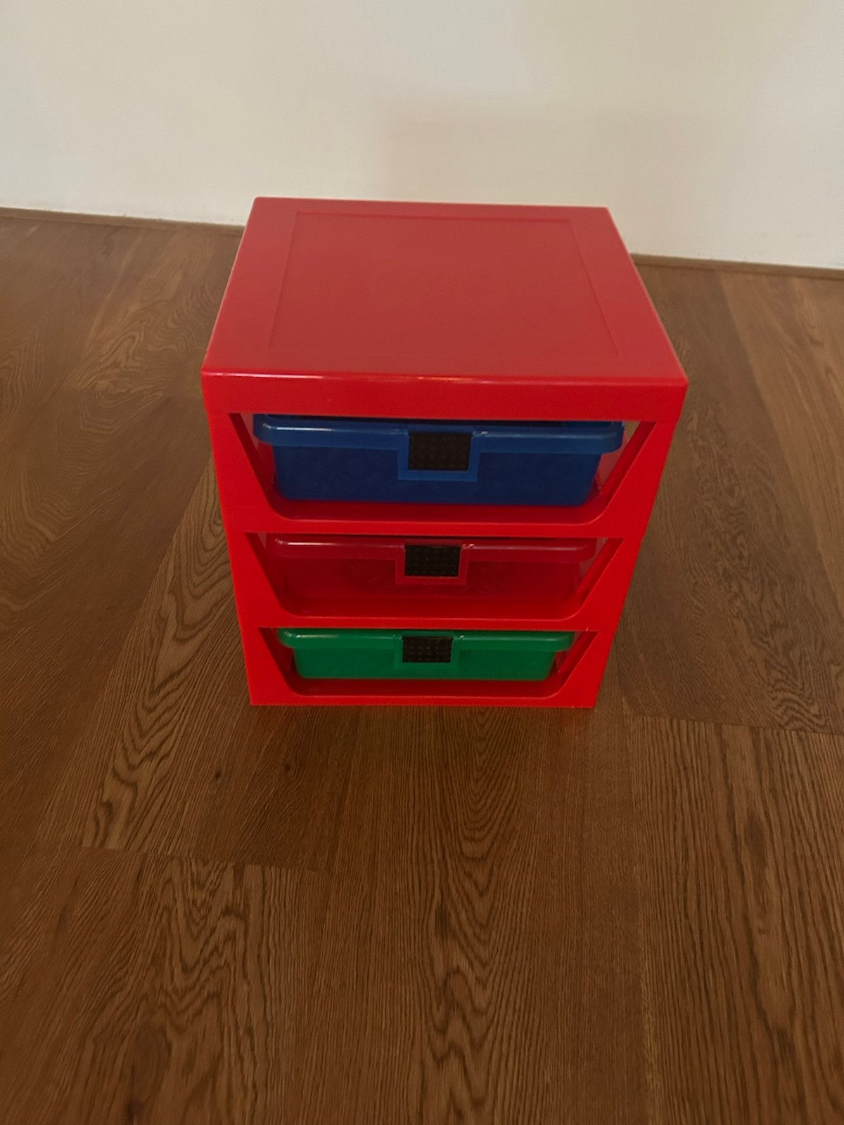 Rood Lego opbergkastje met 3 gekleurde laden, Ophalen, Gebruikt, 3 of 4 laden, Minder dan 100 cm