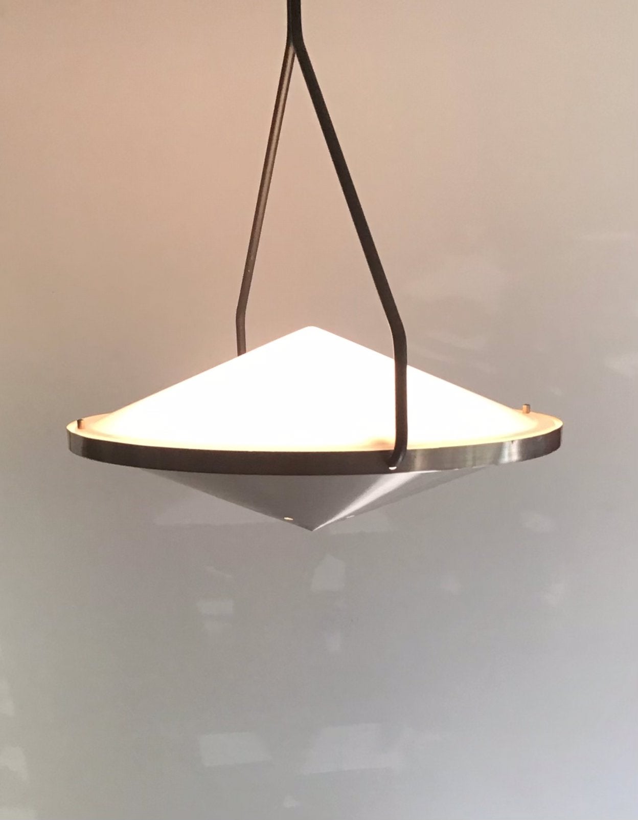 Vintage RAAK lamp kompas B. Lodder Dutch Design Amsterdam, Ophalen, E27 (groot), Mid Century jaren 70, Kunststof