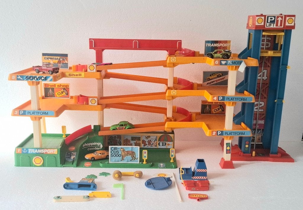 Vintage garage voor matchbox, Ophalen of Verzenden, Gebruikt