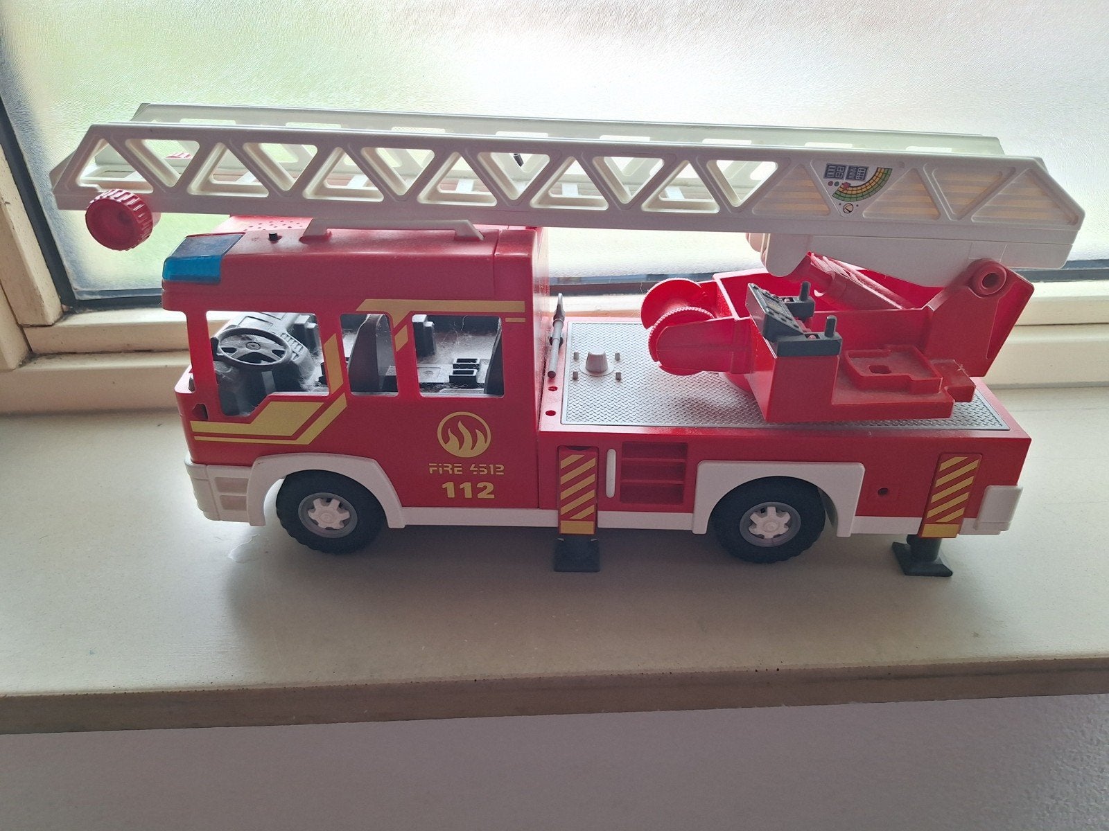 Brandweerauto Playmobil, Ophalen, Gebruikt